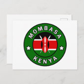 Mombasa Kenya Postkarte (Vorne/Hinten)