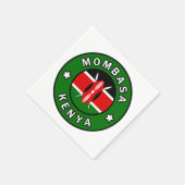 Mombasa Kenya Serviette (Ecke)