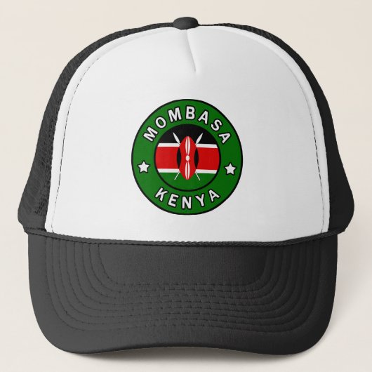 Mombasa Kenya Truckerkappe (Vorderseite)