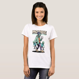 Mombie Durch Koffein Angetrieben Lustiges Mütterle T-Shirt