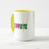 MOMbie Ghoulishly Fun Funny Halloween Tasse (Vorderseite Links)