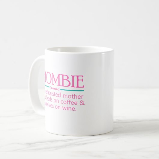 MOMBIE KAFFEETASSE (Vorderseite Links)