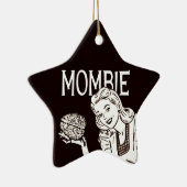 Mombie Retro Zombie Keramik Ornament (Rechts)
