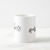 #MOMBOSS lässiges,  Skript-Zitat Kaffeetasse (Mittel)
