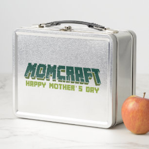 Momcraft Happy Mother Day Funny Gamer Mama Metall Brotdose