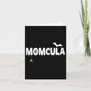 Momcula T-Shirt Mama Cula Halloween Familie Matchi Karte