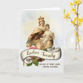 Momel Carmel Scapular Jesus katholisch Vintag Karte (Gelbe Blume)