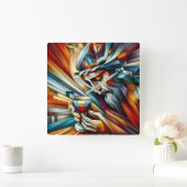 Moment der Qual Quadratische Wanduhr (Zuhause)