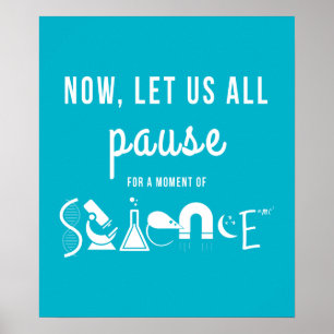 Moment der Wissenschaft Aquamarines Poster