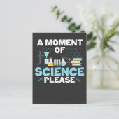 Moment der Wissenschaft Funny Chemistry Scientist Postkarte (Stehend Vorderseite)