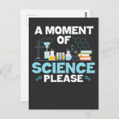 Moment der Wissenschaft Funny Chemistry Scientist  Postkarte (Vorne/Hinten)
