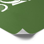 Moment der Wissenschaft Grünes Poster (Ecke)