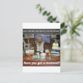 Moment des Wissensdocks Postkarte (Stehend Vorderseite)