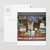 Moment des Wissensdocks Postkarte (Vorne/Hinten)