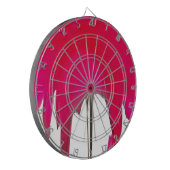 Moment erobert: Eine Rote Rose Petal Elegance Dartscheibe (Vorderseite Links)