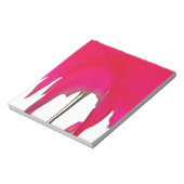 Moment erobert: Eine Rote Rose Petal Elegance Notizblock (Rotiert)