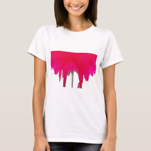 Moment erobert: Eine Rote Rose Petal Elegance T-Shirt