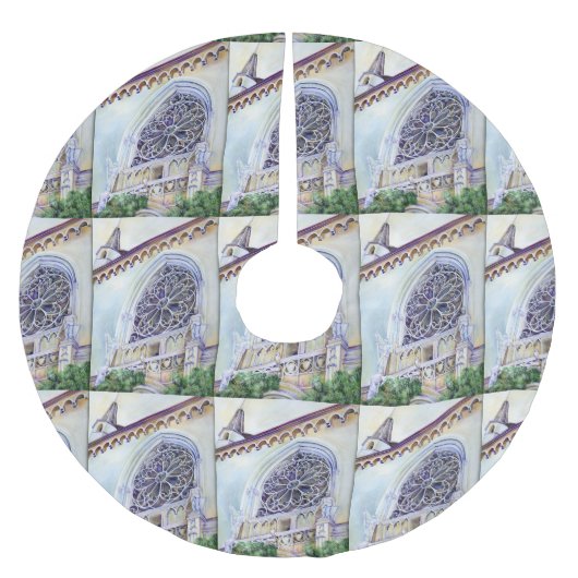 Moment in Budapest Polyester Weihnachtsbaumdecke (Vorderseite)