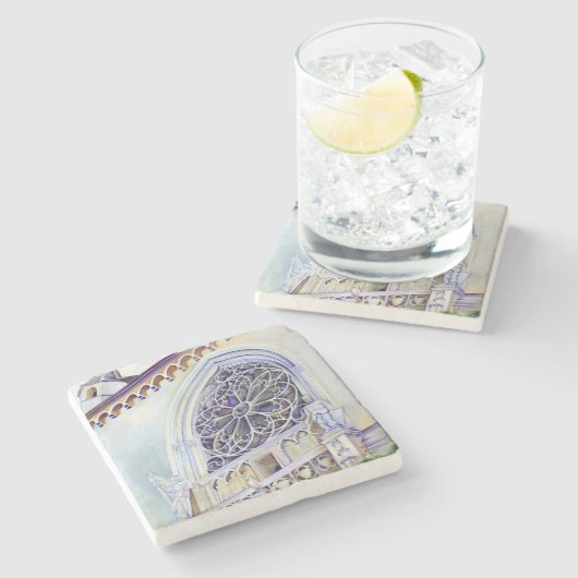 Moment in Budapest Steinuntersetzer (Seitenansicht)