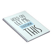 Moment Lass mir das überdenken Notizblock (Rechte Seite)