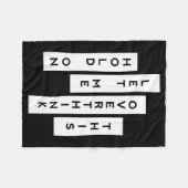 Moment Lass mir, das zu überdenken Fleecedecke (Vorderseite (Horizontal))