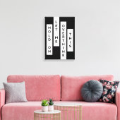 Moment Lass mir, das zu überdenken Leinwanddruck (Insitu (Wohnzimmer))