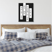 Moment Lass mir, das zu überdenken Leinwanddruck (Insitu (Schlafzimmer))