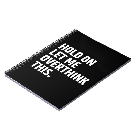 Moment Lass mir, dies zu überdenken/zu denken Notizblock (Linke Seite)