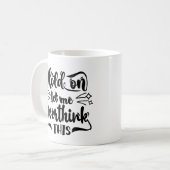Moment Lass mir, diese lustige Kaffee-Tasse zu übe Kaffeetasse (Vorderseite Links)