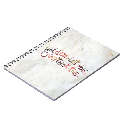 Moment lass mir, dieses Zitat des Planers zu überd Notizblock (Linke Seite)