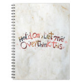 Moment lass mir, dieses Zitat des Planers zu überd Notizblock (Vorderseite)