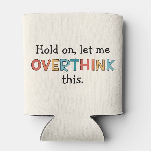 Moment mal Lass, diesen lustigen Retro zu überdenk Dosenkühler (Rückseite)