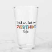 Moment mal Lass, diesen lustigen Retro zu überdenk Glas (Vorderseite)