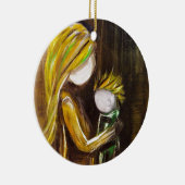 Moment mit Mamma (Sohn) Keramikornament (Rechts)