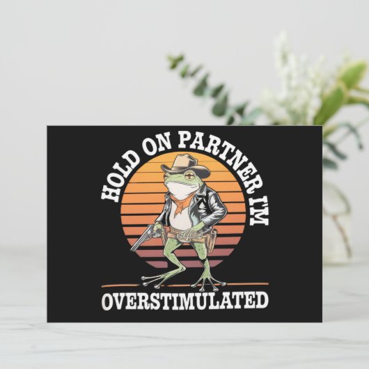 Moment On Partner Ich bin überstimulierter Cowboy Einladung (Stehend Vorderseite)