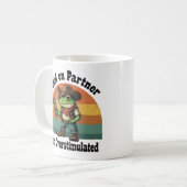 Moment On Partner Ich bin überstimulierter Cowboy  Kaffeetasse (Vorderseite Links)