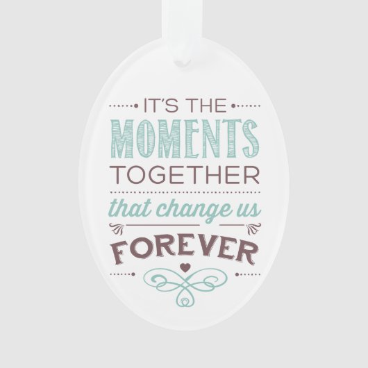 Moment-Weihnachtsbaum-Verzierung Ornament (Vorderseite)