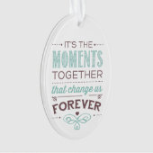Moment-Weihnachtsbaum-Verzierung Ornament (Vorderseite)