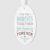 Moment-Weihnachtsbaum-Verzierung Ornament (Vorderseite)