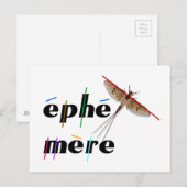 momentane Ephemere Postkarte (Vorne/Hinten)