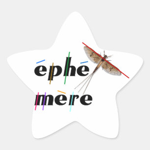 momentane Ephemere Stern-Aufkleber