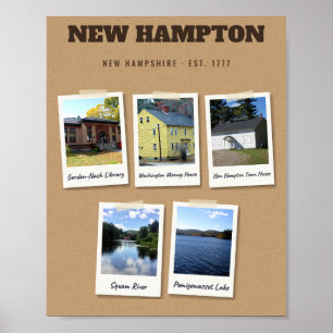Momentaufnahmen von New Hampton New Hampshire Sehe Poster