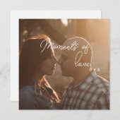 Momente der Liebe, Ehepaar in der Liebe Einladung (Vorne/Hinten)