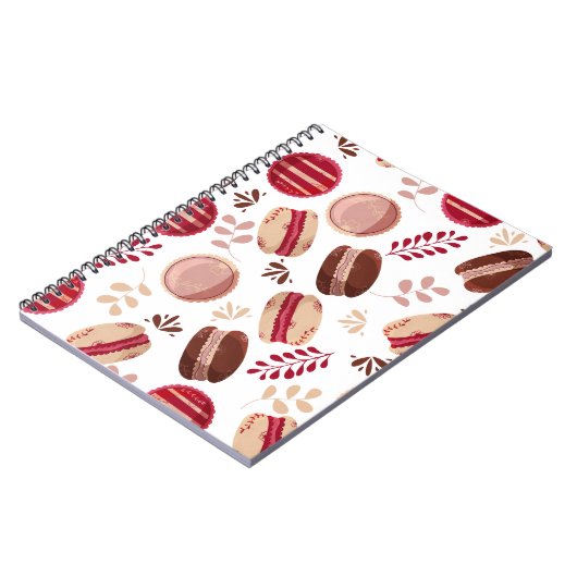 Momente der Süße: Bemerkungen unter Macarons Notizblock (Linke Seite)