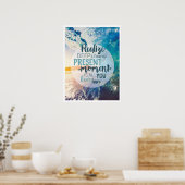 Momente Förderung Erfolg Lebensspitzen Zitat Kunst Poster (Küche)