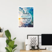 Momente Förderung Erfolg Lebensspitzen Zitat Kunst Poster (Heimbüro)