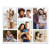 Momente im Fokus: Anpassbare 6-FotoCollage Fotodruck (Vorne)