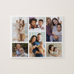 Momente im Fokus: Anpassbare 6-FotoCollage Puzzle