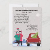 Momente in Weihnachtsgedicht geerbt Mitteilungskarte (Vorderseite)