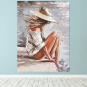 Momente mit Selbst Leinwanddruck (Insitu (Holzboden))